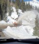 Driving Under a Snow Plow's Spray