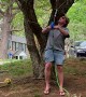 Uncle Acts as Zipline Test Dummy