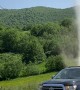 Dust Devil Provides Extra Scenic Value For Roadside Stop