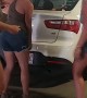 Girl Power Pushes Poorly Parked Car