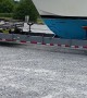 Truck Transporting Giant Boat