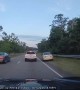 Car Stops Highway Traffic After Spinning Out of Control