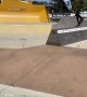 Young athlete shows off epic skateboarding combo