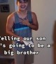 Parents tell son he\'ll have a sibling after 12 years of negative tests