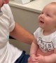 Baby girl hears for the first time and can\'t stop smiling about it
