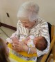 108-Year-Old Great Great Grandmother Meets Newborn Baby