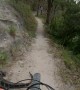 Rider Leaps over Alligator on MTB Trail