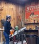 Chainsaw Comes Undone During Cut