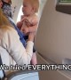 Stranger on airplane calms down crying baby