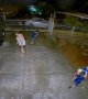 Water Balloon Fight Ends in Faceplant