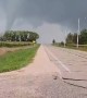 Tornado Begins Forming Over Fields