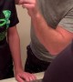 Son Learns to Shave