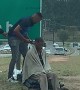 Motorcycle Courier Gives Homeless Person a Haircut