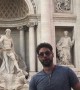 Operatic Tenor Sings at Famous Trevi Fountain