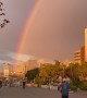 Stunning Rainbow Fills New York Sky