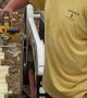 Cutting a 9 Foot Tall Deck Using a Skid Steer
