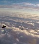Airplane Stalls as Skydivers Start Their Jump