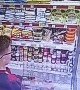 Glass Surprises Grocery Store Shopper