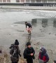 Mystery Man Saves Child From Freezing Pond