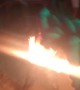Man Jumping Rope on Fire at Full Moon Party Fails