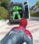 Spider-Man and the Hulk Surprise Little Boy