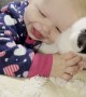 Baby Loves Her New Kitten