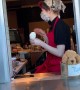 Pup Surprises Starbucks Server