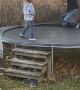 Dad Almost Lands a Backflip