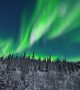 Stunning Full Moon Aurora Borealis