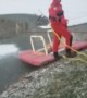 Dog Rescued from Ice Covered Pond