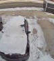 Slick Driveway Surprises Man Hooking up Electricity