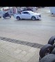 Tire Flies Off and Rolls Across Street