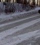 Sliding a Backhoe Down an Icy Road