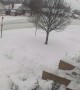 Timelapse of Husband Shoveling Snow After Massive Storm