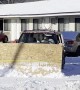 Homemade Particleboard Snowplow