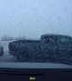 Dash Cam Captures Snowy Crash Scene