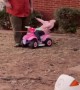 Girl Crashes on Four-Wheeler Pulled by Lab