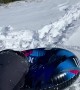 Sledding Kid Face Plants Into Snow Pile