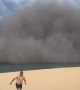 Wildfire smoke cloud in Paraguay completely engulfs beach
