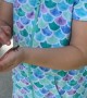 Lizard Jumps Up Girl's Arm and Scares Her