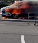 Parked Car Catches Fire Quickly