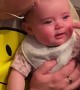 Baby Laughs and Cries at Hearing Her Name