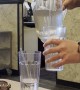 Waiter Shows Off Skills With Water