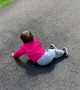 Toddler attempts cartwheel in cutest possible way