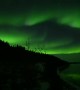 Walking Under Real-Time Northern Lights
