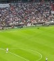 Paper Airplane Takes Flight at Soccer Stadium in Germany