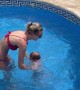Kid Flops Face First into Pool