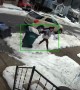 Angry Neighbor Slips While Pushing Over Trash Cans