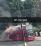 Bus on fire #brixton