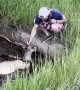 Grandfather and Grandson Rescue Deer